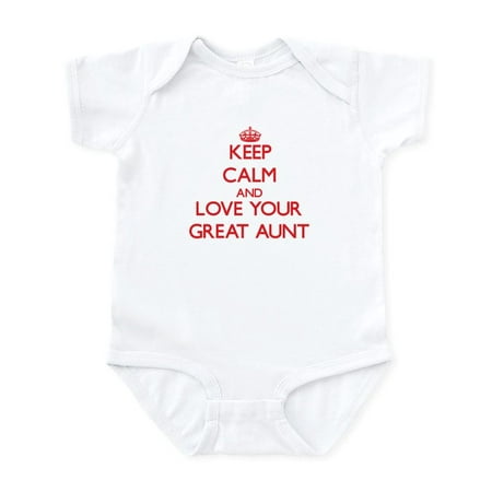 

CafePress - Keep Calm And Love Your Great Aunt Body Suit - Baby Light Bodysuit Size Newborn - 24 Months