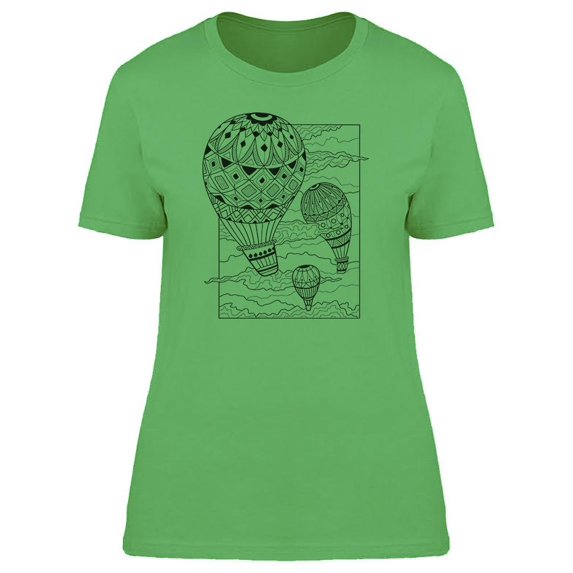 Aeronautic Balloon Sketch Tee Women's -Image by Shutterstock