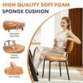 thumbnail image 4 of Aukfa Modern Kitchen Dining Chairs Set of 2 with Faux Leather Cushion, Brown, 4 of 8