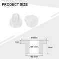 thumbnail image 2 of 60pcs Flanged Sleeve Bearings Plastic Bushings ID 4.1mm x OD 5.5mm x Length 9mm Nylon Bushings, White, 2 of 6