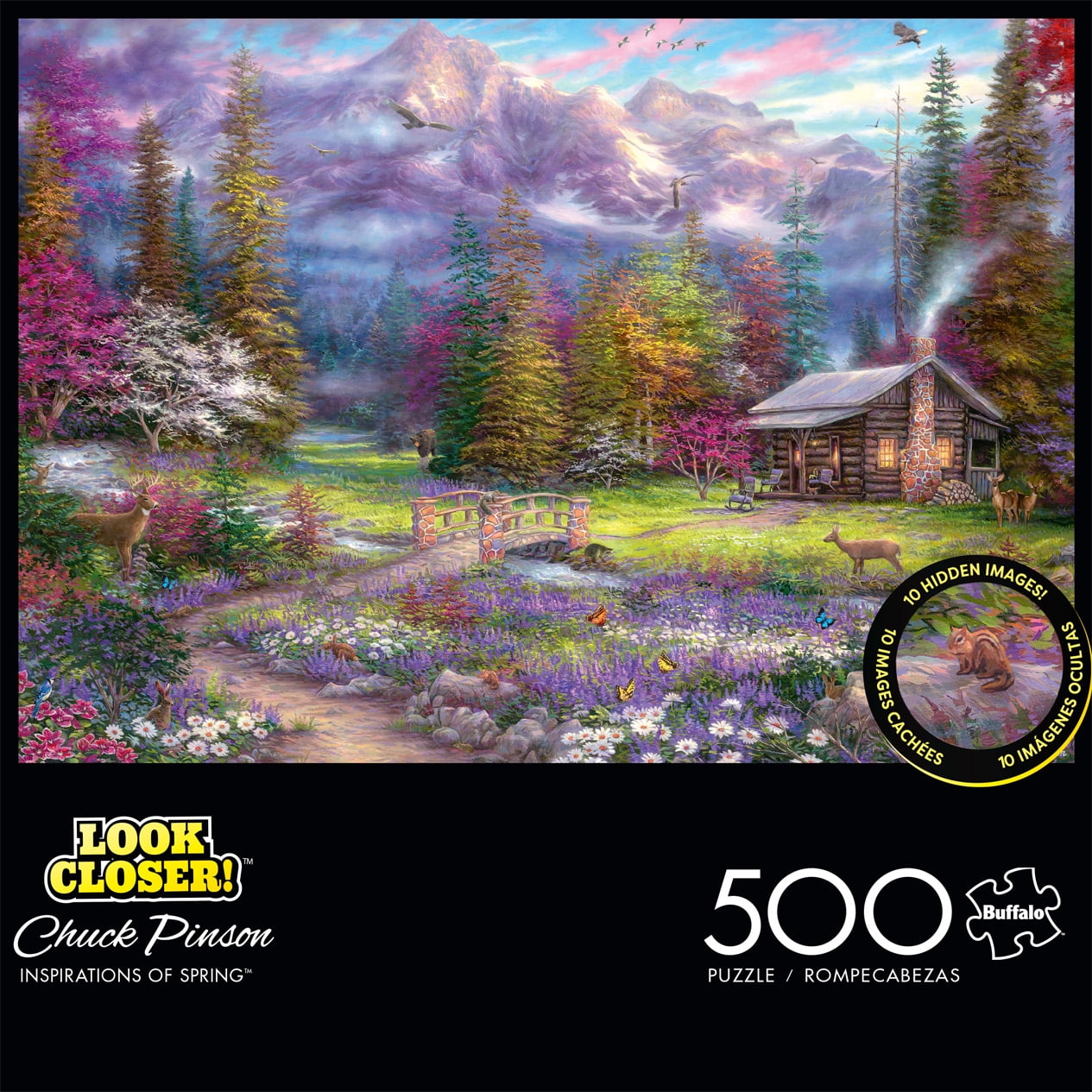 Van Gogh Daisies & Poppies Art 500-Piece Puzzle 