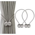thumbnail image 1 of Abrazaderas magnéticas para cortinas Abrazaderas magnéticas para cortinas Hebilla para cortinas trenzada (gris), 1 of 5