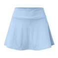 thumbnail image 2 of Vedolay Midi Skirts Women's Summer Mid-Length Flowing A-Line Pleated Skirt,Blue S, 2 of 5