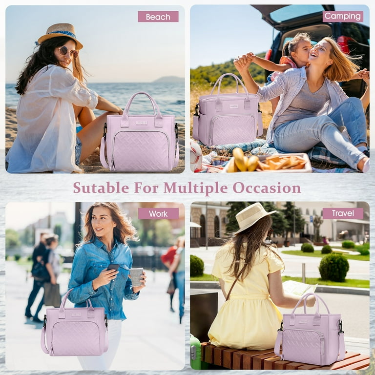 Cshidworld Insulated Lunch Bag, Leakproof Purple photo 3