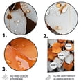 thumbnail image 3 of Designart "White and Orange Forest Leaves in Aspen Colorado Landscape" Botanical Metal Art Living Room, 3 of 5