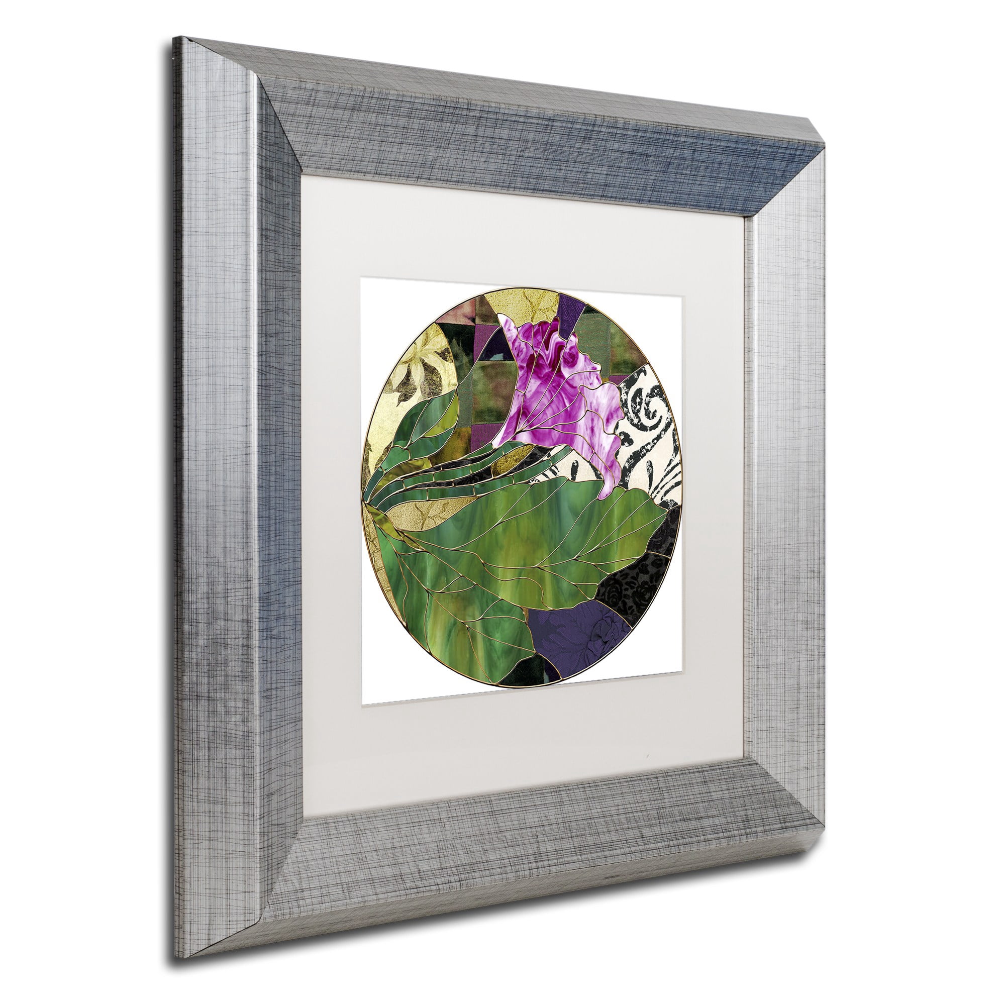 "Glassberry I" Canvas Art by Color Bakery White Matte, Silver Frame