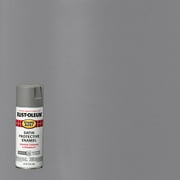 Coastal Gray , Rust-Oleum Stops Rust Satin Protective Enamel Spray Paint, 12 oz