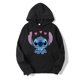 thumbnail image 5 of Disney-Sudadera con capucha para hombre y mujer, suéter de gran tamaño con dibujos animados de Stitch, ropa informal a la moda para parejas, Tops de primavera y otoño, 2024, 5 of 5