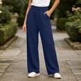 thumbnail image 6 of Tumotour Plus Size Sweatpants for Women'S Elastic High Waist Wide-Leg Pants Drawstring Loose Athletic Workout Running Joggers with Pocket, 6 of 7