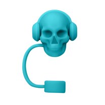 Deeceymbur Silicone Straw Cover Cap Cup toppers for Straw Halloween Skull Straw Cap Cup Food Grade Silicones Ice Cup 10MM Silicones Straw Sleeve