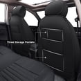 thumbnail image 3 of AOMSAZTO Seat Covers for Honda Civic 2016-2024 2025: 5 Seat Full Set Faux Leather Seat Covers Car Seat Cushion Protector (Black), 3 of 9