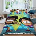 thumbnail image 2 of La película de los Casagrandes Conjunto de sábanas temático, trío de piezas, cómodo y amigable con la piel, diseño único, regalo de decoración para el hogar para familiares, amigos y fans,135cm *200cm, 2 of 6