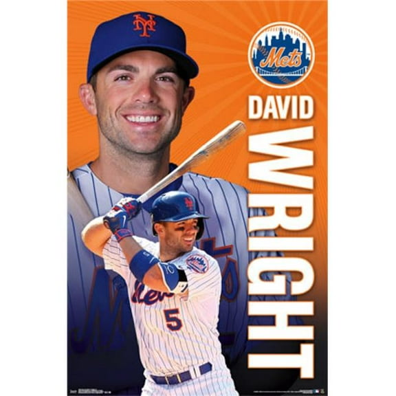 Posterazzi TIARP14002 New York Mets - D Wright 15 Poster Print - 22 x 34 in.