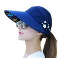 thumbnail image 2 of Meidiya Sun Hats for Women Wide Brim UV Protection Summer Beach Packable Visor, 2 of 7