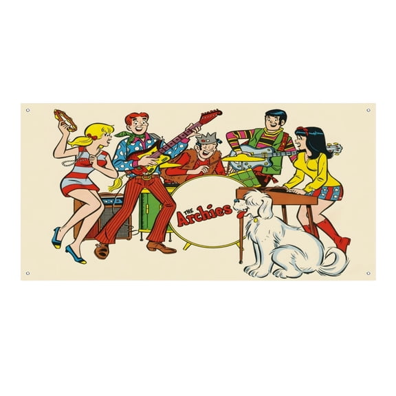 The Archies-Theme Backdrops Banner Birthday Party Decor Supplies Personalized Party Backdrop Decoration,5x3ft(150x90cm)