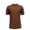 Brown, variant on SwiftWear Men Cotton Short Sleeve Turndown collar Stripe Shirts For Men Brown XXL