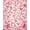 Pink, Pattern 3, variant on ODIKA 4'x6' Machine Washable Non-Slip Area Rug, Ornate Vintage Botanical with Repeating Floral Scrolls and Leafy Filigree High Traffic Rug, Pink, 218559