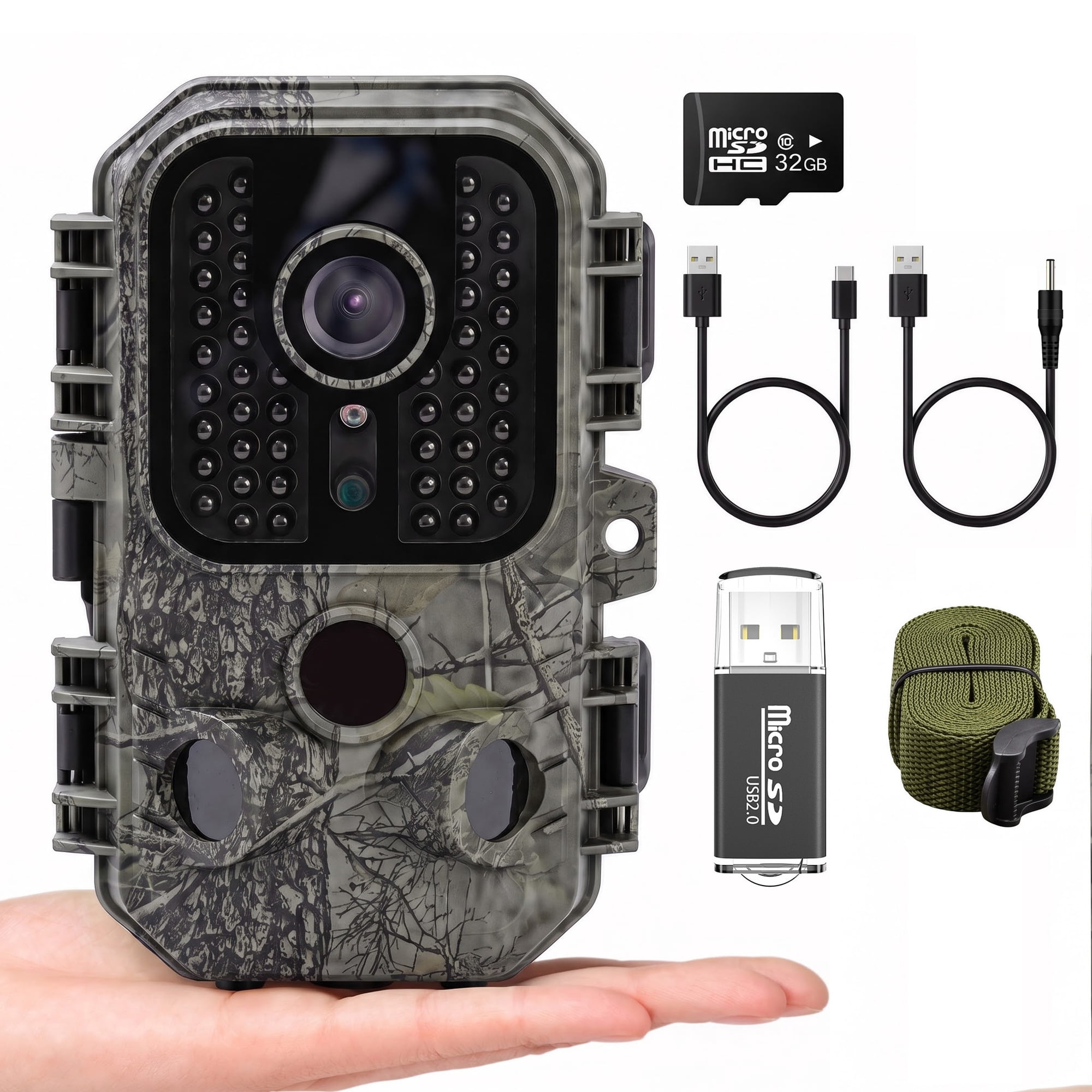 BEBANG Trail Camera 90° Wide-Angle Night Vision Game Camera for Deer Scouting