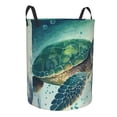 thumbnail image 2 of Kll Watercolor Turtle1 Waterproof Foldable Laundry Hamper Bucket With Handles For Storage Bin,Kids Room,Home Organizer (Medium), 2 of 8