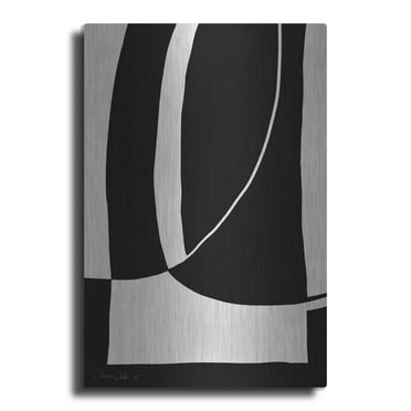 Luxe Metal Art 'Black Ops 1' by Design Fabrikken, Metal Wall Art, 12"x16"