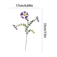 thumbnail image 3 of 2PC Artificial Hanging Faux Silk Trailing with Flowers for Home Indoor Living Room Balcony Window Decor, 3 of 8
