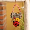 thumbnail image 4 of Resin Ladybug Welcome Decor Hanging Sign for Garden Easter Front Open, 4 of 8