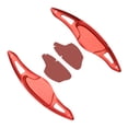 thumbnail image 1 of Palanca de cambio del volante, 2 paletas de cambio de aleación de aluminio rojo para coche aptas para 2018-2019 (2015-2019) rojo, 1 of 14