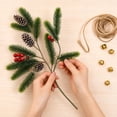 thumbnail image 5 of Artificial Branch Christmas Decor, with Berries Pinecone 5 Styles for Home Tree, 19.7in for Mantel Centerpiece Wreath Decor, 5 of 5