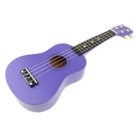 LeeQinersw 21 Inch Hawaiian Ukulele Guitar Wooden Stringed Instrument for Beginners, Colors Dark Purple
