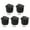 Black, variant on 5Pcs Round Toggle Switches 2 Pin Rocker Switches Push Button Switches Enduring