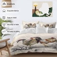 thumbnail image 4 of Rooster Farm Animal Country Bedding 3 Piece Duvet Cover Set Queen Size, Chinese Style Plant Soft Microfiber Comforter Cover with Zipper Closure & Pillowcases, Wrinkle & FadeResistant Quilt Cover, 4 of 9