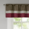thumbnail image 3 of Madison Park Amherst Polyoni Pintuck Window Valance in Red, 3 of 5
