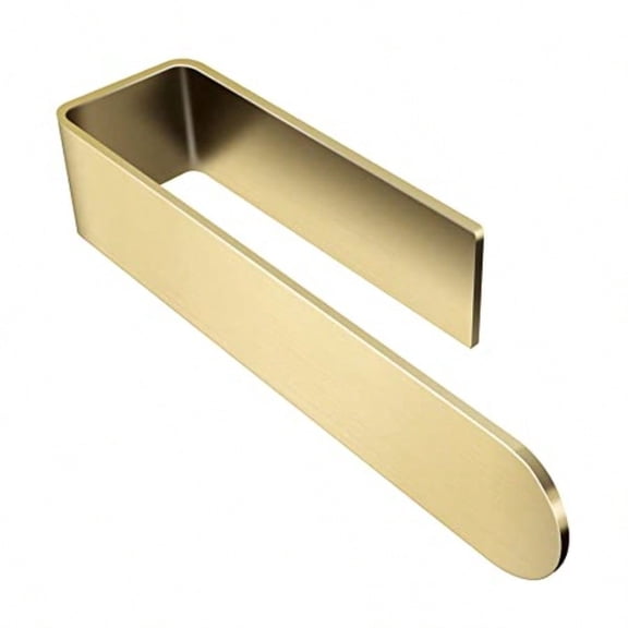 Towel Holder Gold Hand Towel Rack Adhesive Towel Bar Stick on Towel Ring for Bathroom Wall Kitchen RV Stainless Steel Brushed Brass Finish