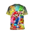 thumbnail image 3 of Luigi The Super Mario Bros Unisex Short-sleeve Shirt For Men Women Novelty 3D Print T-Shirt Soft Comfortable Tee Shirts, 3 of 7