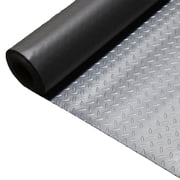 FlooringInc Standard Grade Nitro Garage Roll & Protective Parking Mats, Stailess Steel, Diamond, 7.5'x17'