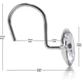 thumbnail image 3 of Ganchos para Cortina de Ducha WEIHJMXG Anillos de Cristal Acrílico 12 Piezas, 3 of 5