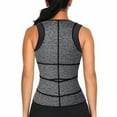 thumbnail image 2 of MISS MOLY Women's Workout Waist Trainer Vest Zipper Body Shaper with Adjustable Belts Underbust Corset Neoprene Sauna Sweat Suit, 2 of 7