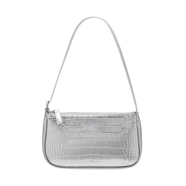WSRYDJDL Bolso pequeño para mujer, bolsos de hombro ajustables, bolso de mano con patrón de cocodrilo con cierre de cremallera, retro