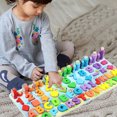 thumbnail image 3 of Rompecabezas magnéticos de madera 6 en 1, juego de pesca para clasificar formas y números, tablero de matemáticas para niños, juguetes educativos preescolares, regalo para niños y niñas, 3 of 7