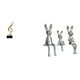 thumbnail image 1 of Escultura Familiar De Conejito Con Nota Musical De Resina, Figura Musical Creativa, Adorno De Mesa, Centro De Mesa Para Escritorio, Chimenea, Armario, Estantería, Decoración De Inauguración, 1 of 8