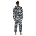 thumbnail image 7 of joogoo Grey Leopard Print Unisex Adults Onesies Pajamas Jumpsuits L, 7 of 7