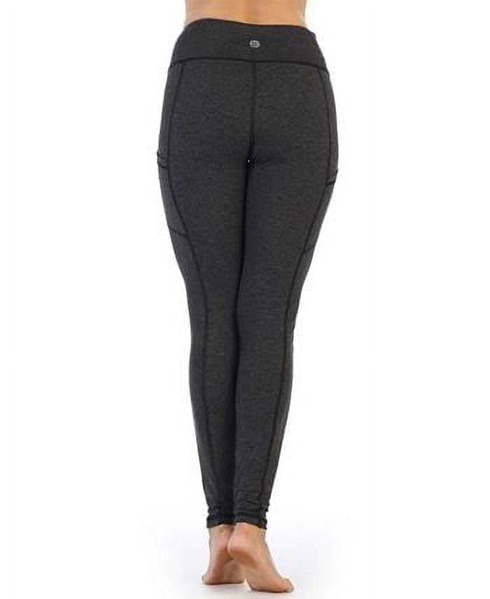 Women's Active American Fitness Couture High Quality Super Soft High Waist Full Length Side Pocket Compression Leggings