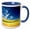 Blue/White, variant on 3drose, Wheat Agriculture on the Palouse in Washington - Us48 Rdu0051 - Richard Duval, 11oz Two-tone Green Mug