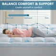 thumbnail image 2 of Mattress Topper Full Size Double Bed,Extra Thick Cooling Mattress Pad Cover Soft Plush, 2 of 3