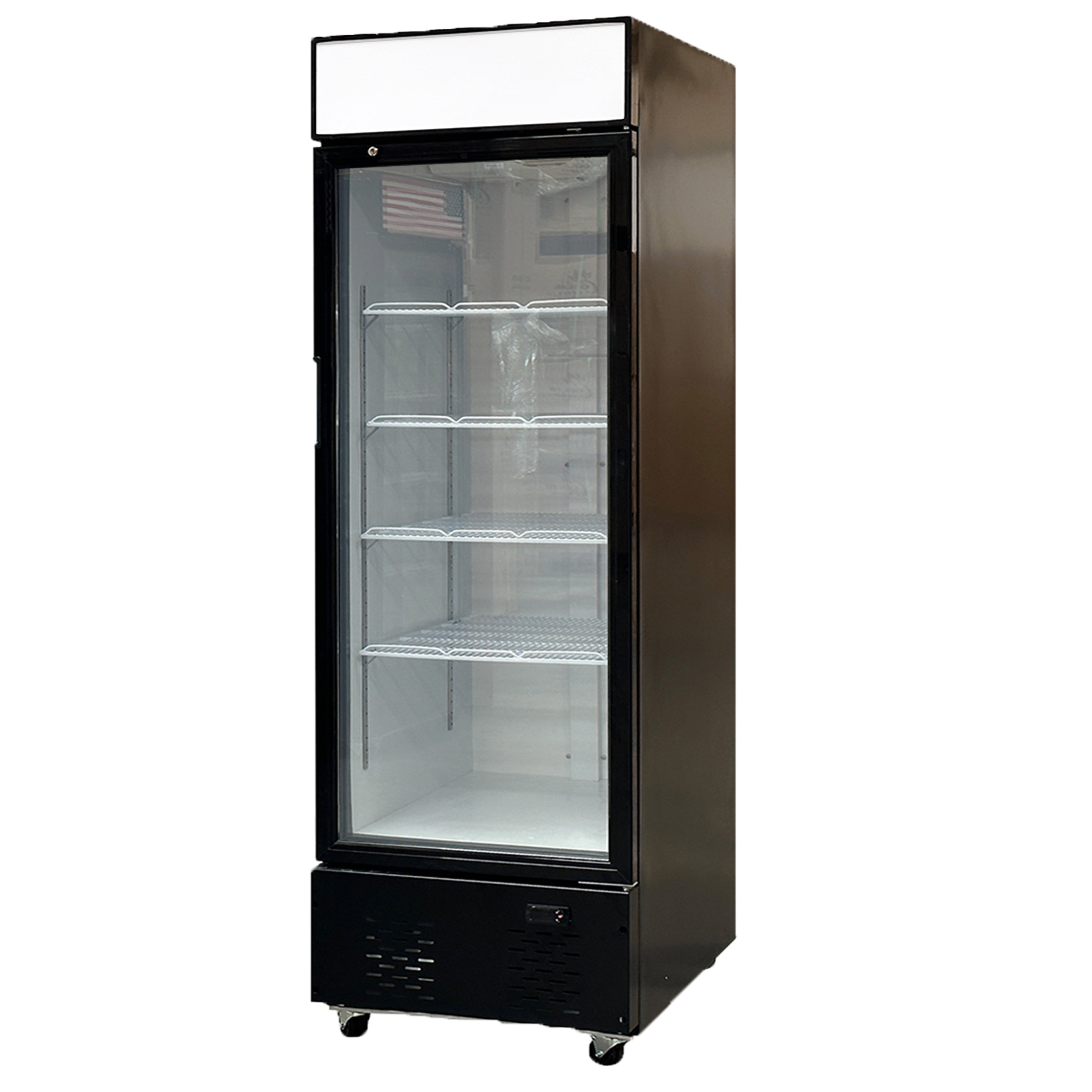 24 in. Commercial Merchandiser Glass Door Refrigerator 16 Cu. Ft. Beverage Cooler