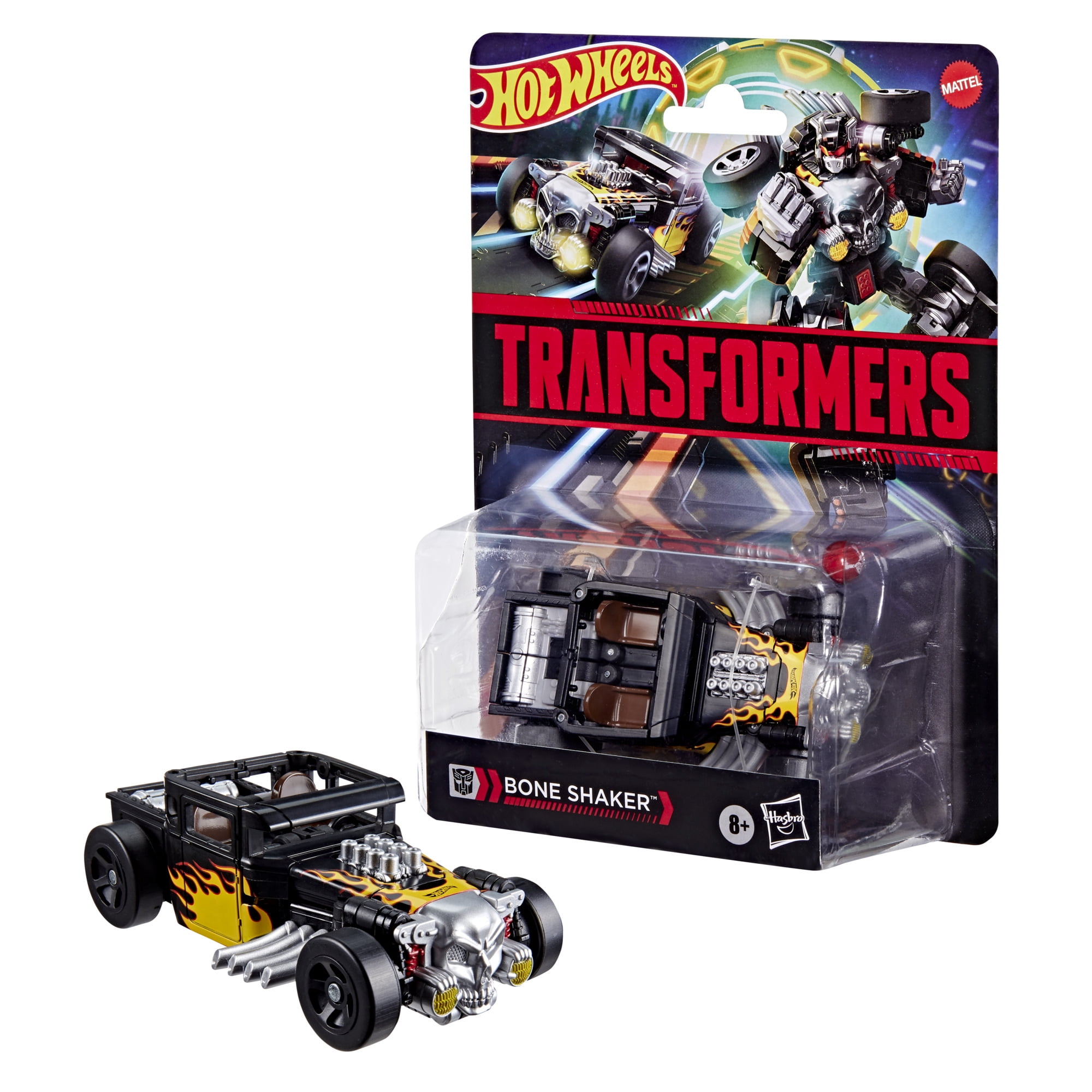 Transformers Toys Hot Wheels® x Transformers 5" Bone Shaker Action Figure, 8+