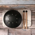 thumbnail image 6 of fankhu Steel Tongue Drum Portable Drum 6 Inches 8 Notes for Kids Adults (Black), 6 of 9