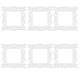 thumbnail image 1 of Espejo superficie interruptor de luz pegatinas de plata decoración clara plástico autoadhesivo calcomanía de la pared para la decoración del porche de la tienda 6 piezas Inevent HA012184-00, 1 of 7