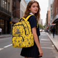 thumbnail image 4 of KUIFORTI Yellow Excavator Boys Backpack Kids School Bag Lightweight Comfortable wiith Adjustable Straps Multiple Organizer Pockets for Elementary Middle, 4 of 7