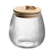 thumbnail image 1 of Cereal Storage Jar 1Pc Sealed Glass Container For Kitchen Use Transparent Round Belly Moisture-proof Design, 1 of 4